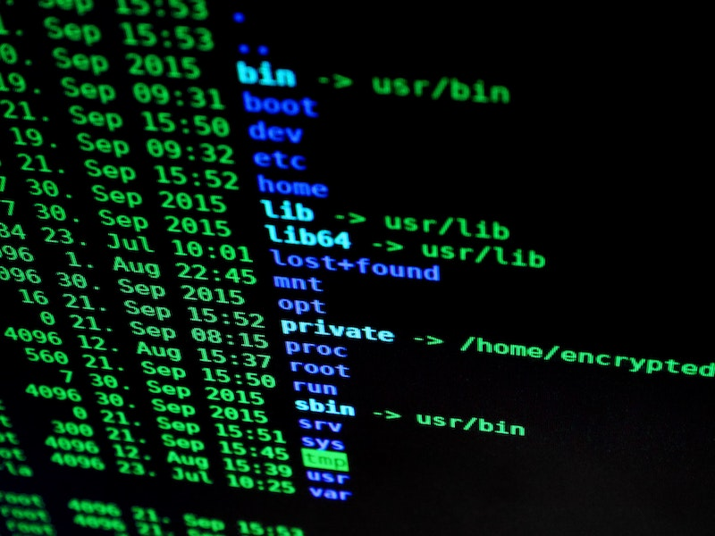 Programming codes on a screen