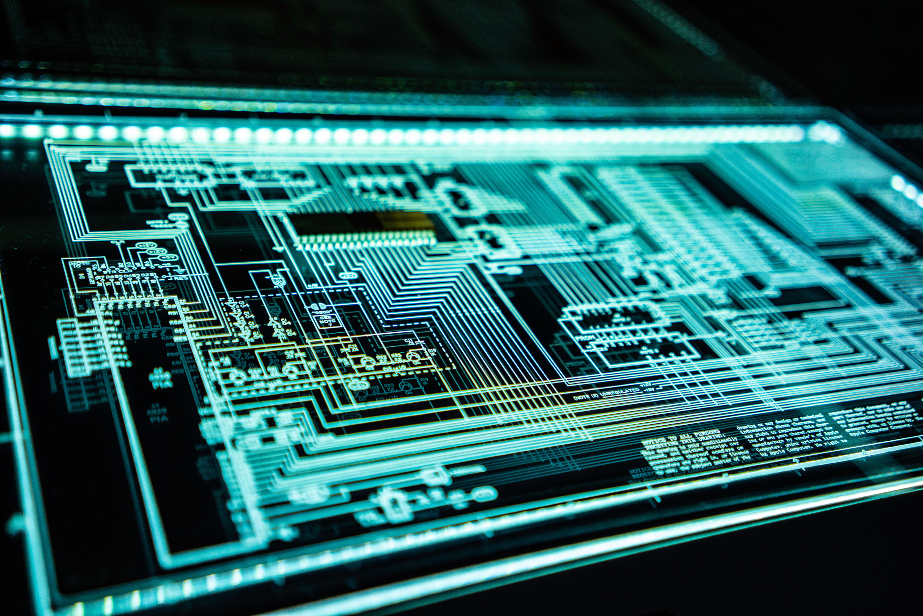 A neon motherboard 