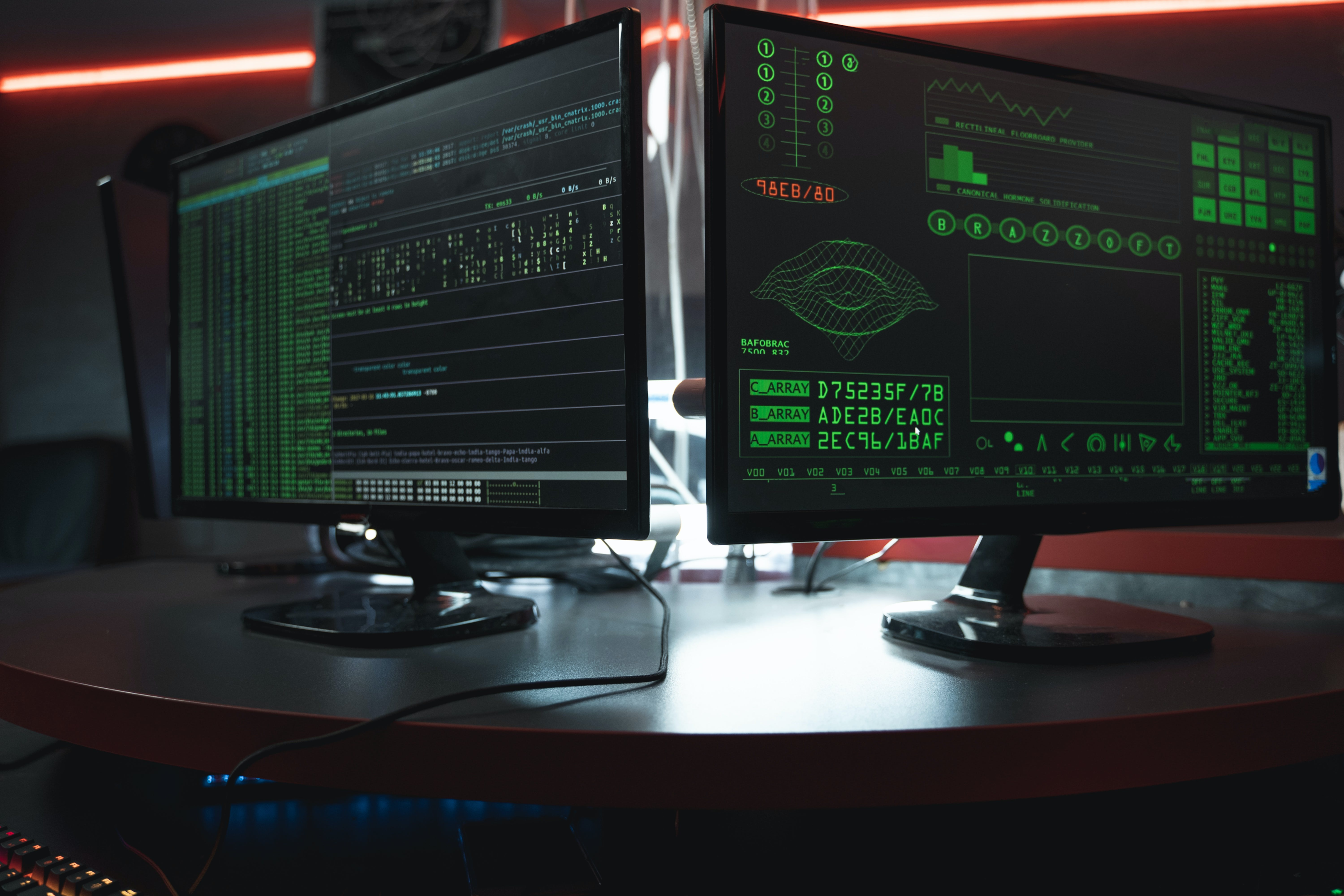 computer, desktop, code